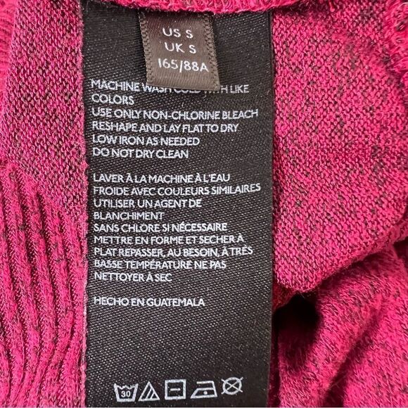 ANTHROPOLOGIE Lightweight Red Faux Wrap Size S - Picture 6 of 10